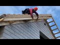 gable roof overhang frame.. RELIABLE. POWERFUL #roof #construction #diy #woodworking