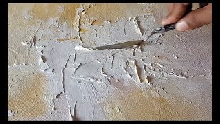 Abstract painting / Texture / Gesso and Acrylics / Demonstration