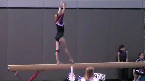 Thea's beam routine - Mason Dixon State Championsh...