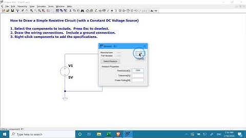How to Draw a Simple Resistive Circuit in LTspice