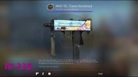 Mac10 Blue Gem Unboxed |No 1 | Insane Luck