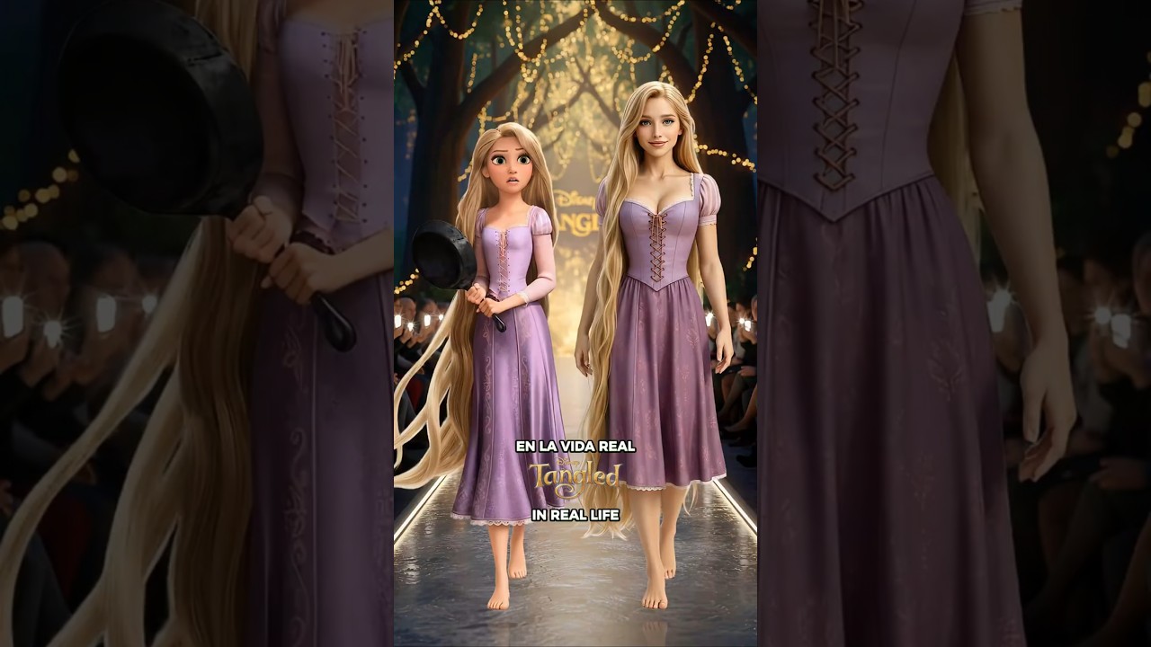 WHAT IF RAPUNZEL WAS REAL? 🌼✨ Would you approve this live-action Tangled version? #rapunzel #tangled
