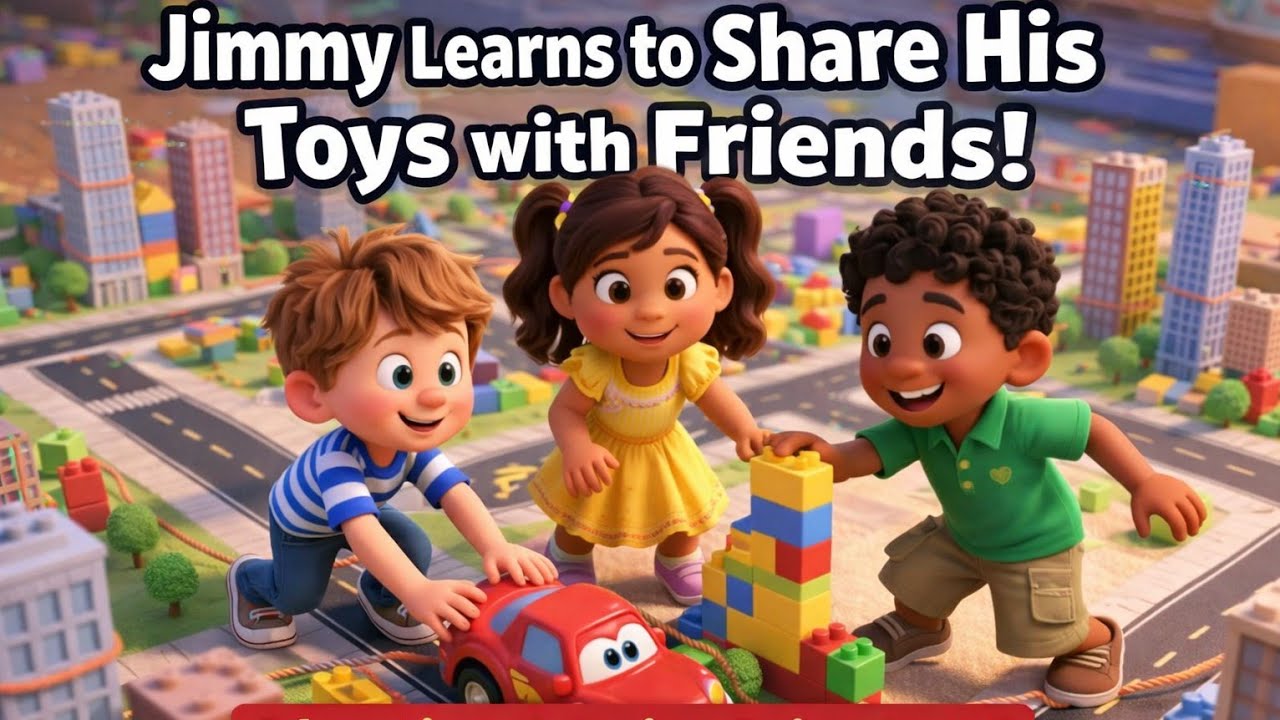  Beautiful story for kids | Jimmy Learns to Share His ToyS with Friends! Educational Series 🤝❤️