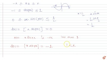 Let [x] denotes the greatest integer less than or equal to x. If `f(x) = [x sin pix]`, then f(x...