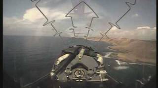 Cockpit view Red Arrows Synchro Pair over Cyprus.