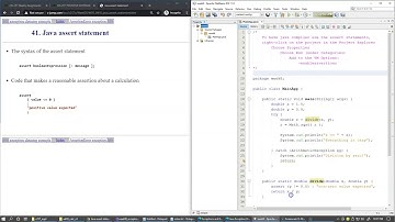8.9 Java assert statement and AssertionError exception