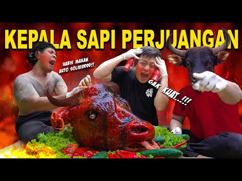 MUKBANG KEPALA SAPI MASAK BUMBU MALA CAROLINA SAMYANG. MENJERIT AUTO SOLID!