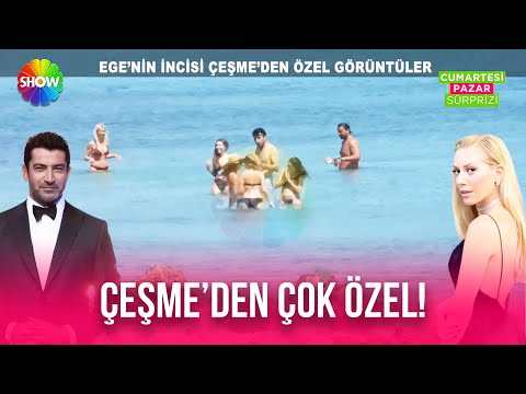 Sadece Show TV'de göreceğiniz ünlülerin Çeşme görüntüleri!