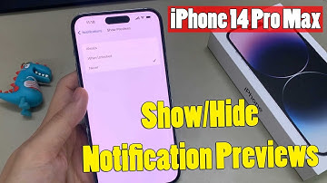 iPhone 14 Pro Max: How to Show/Hide Notification Previews