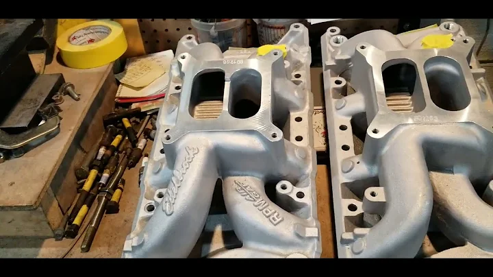 SBF Edelbrock rpm air gap vs Ebay knockoff Air gap manifold comparison. Part 1