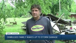 Okmulgee Family Wakes Up to Storm Damage