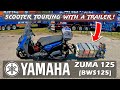 2013 Yamaha Zuma 125 With A TRAILER Scooter Touring At Its Finest 2013 Yamaha Zuma 125 With A TRAILER Scooter Touring At Its Finest