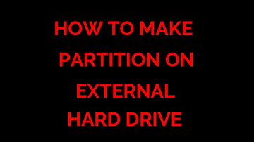 HOW TO MAKE PARTITION ON YOUR EXTERNAL HARD DRIVE