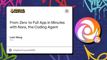 From Zero to Full App in Minutes with nora, the Coding Agent I Luke Wang
