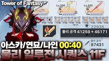 Tower of Fantasy Phys Seq11 물리 일루전 시퀀스 연아나 11F 00:40 (3)