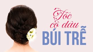 Hairstyle for bride: Simple braid to elegant low bun | Kiểu tóc cô dâu đẹp