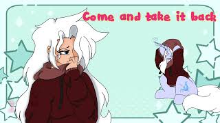 Snow and her pony form
