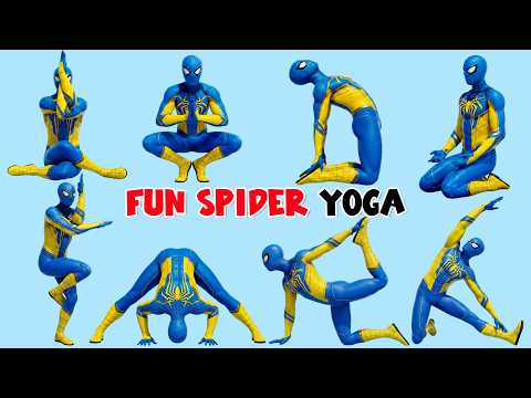 Fun Yoga for Everyone | Spider-Man Morning Routine | Yoga for Relaxing Body & Mind