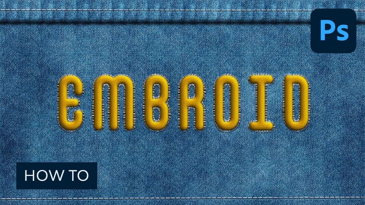 How To Create A Realistic Embroidery Text Effect In Adobe Photoshop How To Create A Realistic Embroidery Text Effect In Adobe Photoshop
