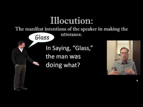تصویری: Illocution و مثال چیست؟