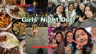 SPEND A NIGHT OUT WITH MY FRIENDS & I: downtown holiday parade, dinner | Vlogmas Day 15