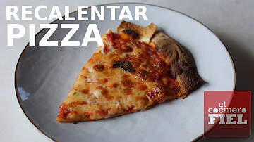 ¿Se puede recalentar la pizza fría?