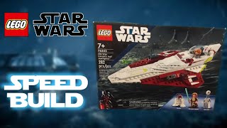 &quot;LEGO STAR WARS: Obi-Wan Kenobi&#39;s Jedi Starfighter&quot;SPEED BUILD set 75333