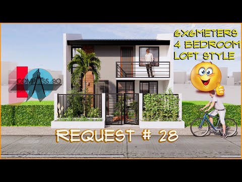 6X6 METERS 4 BEDROOM LOFT STYLE (REQUEST #28) TINY HOUSE