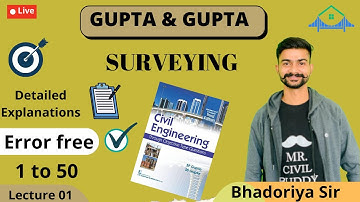 #1 SURVEY GUPTA AND GUPTA Error free Solution  DFCCIL SSC JE RSMSSB JE UPSSSC JE  JKSSB JE DRAFTMAN
