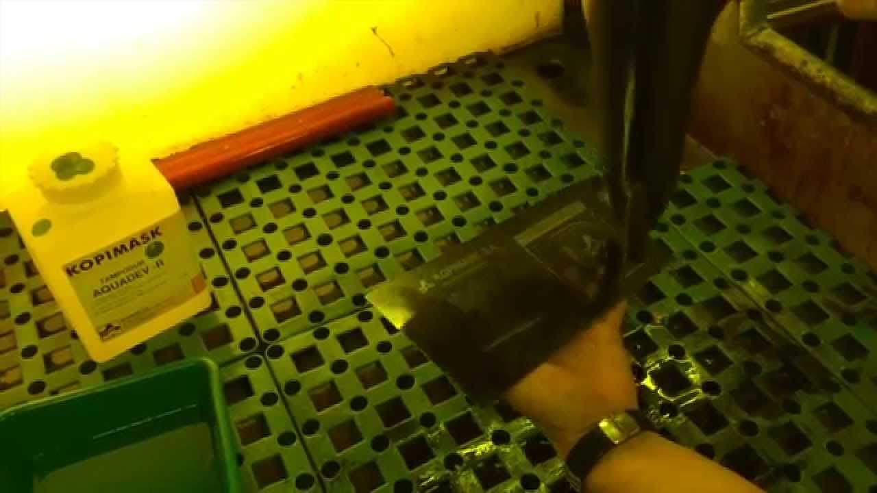 How to etch a pad plate with Bubbletch 2234