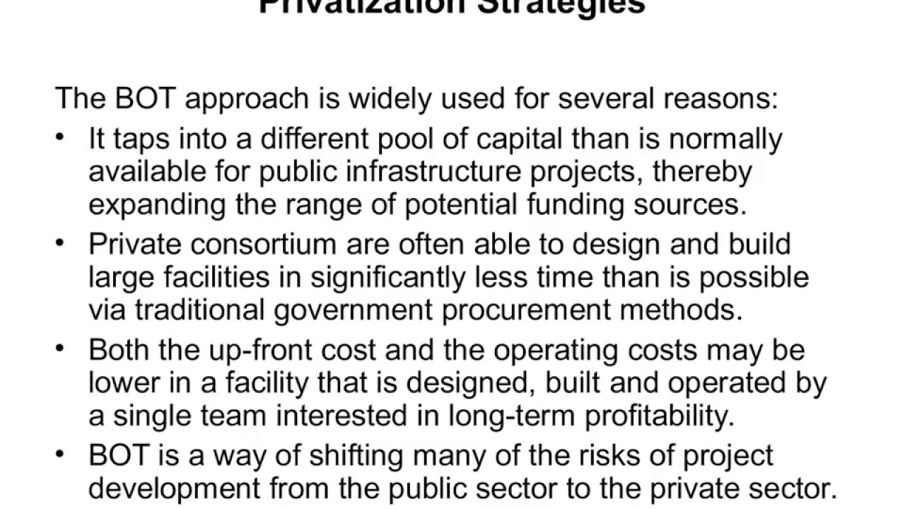 BUILD-OPERATE-TRANSFER MODEL AS AN AIRPORT PRIVATIZATION STRATEGY