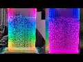 DIY Bubble wall | easy colourful LED water bubble wall | JOY in DIY