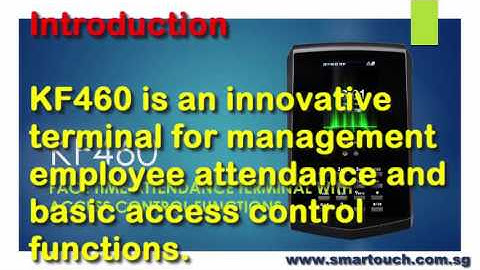 Biometric Face Recognition Machine KF460 Introduction Link with Access Control System