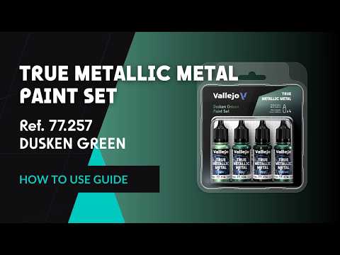 Video: Vallejo True Metallic Metal 77257 Dusken Green – sada 4 barev