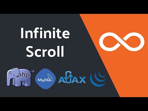 Infinite Scroll with AJAX MySQL API PHP jQuery