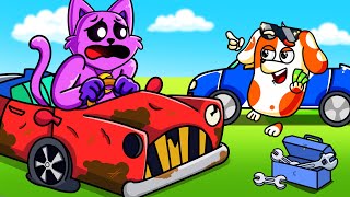 CatNap has A Broken Old Car  Hoo Doo turns Old Car into New Car | Hoo Doo Animation