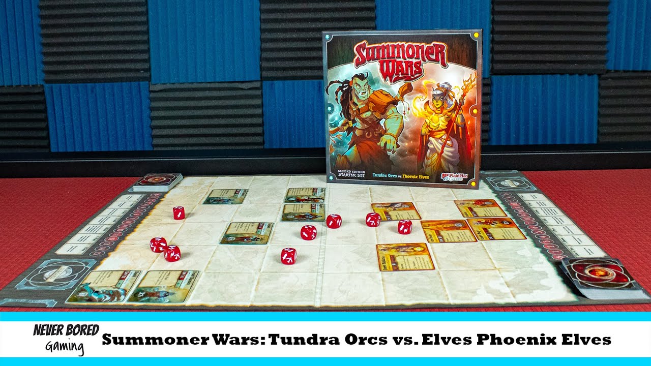 Summoner Wars Tundra Orcs vs. Phoenix Elves Our Thoughts (Board Game
