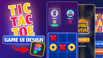 Figma Game Design: Creating a #TicTacToe Game UI | Figma Speed Art | @pixel.bucket
