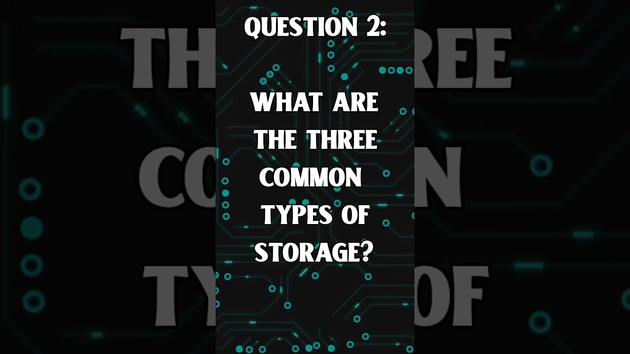 J277 Secondary Storage quick fire revision questions