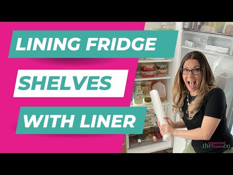Lining Refrigerator Shelves With Drawer Liner