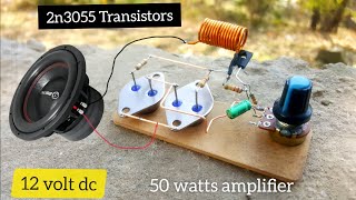 How to make amplifier using 2n3055 transistors | Diy heavy bass amplifier with iron transistors