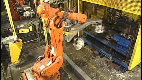 ABB Robot with Rimrock Dual Part EOAT - Trim Press Tending