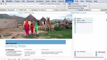 ATLAS ti Mac: Code Document Table