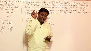 Alternator at no load | Problem set 4 | KN Rao for GATE