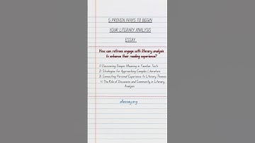 Mastering the Thesis: A Literary Analysis Essay