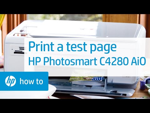 Printing a Test Page | HP Photosmart C4280 All-in-One Printer | HP