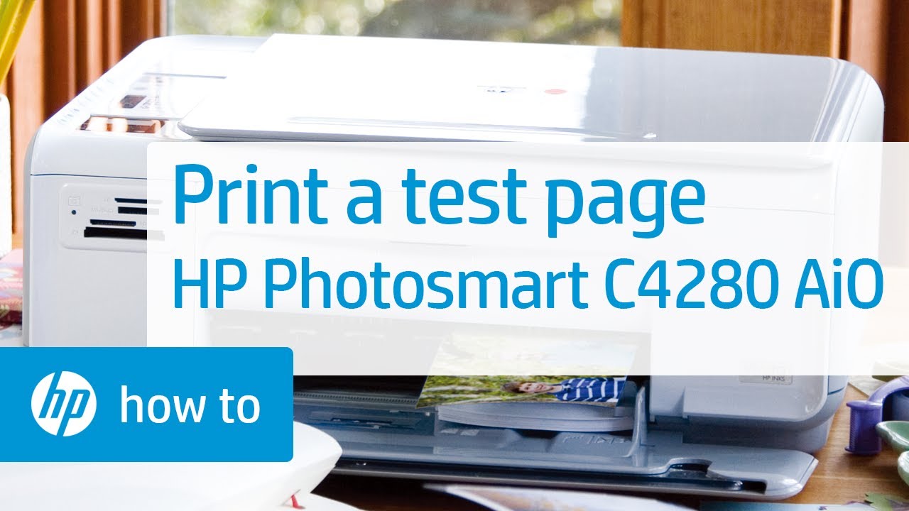 Printing a Test Page - HP Photosmart C4280 All-in-One Printer