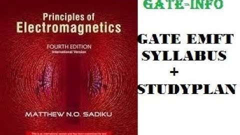 GATE EMFT 2019 - Syllabus  And  Units Analysis