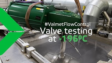 Cryogenic valve test at flow laboratory
