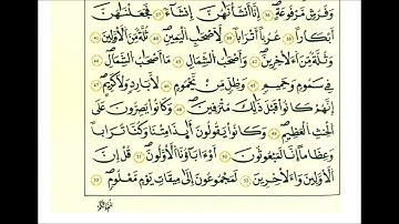 سورة الواقعة ثمن [ وأصحاب اليمين ما أصحاب اليمين في سدر مخضود ]